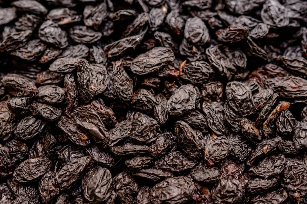 Black raisins, representative export-product image